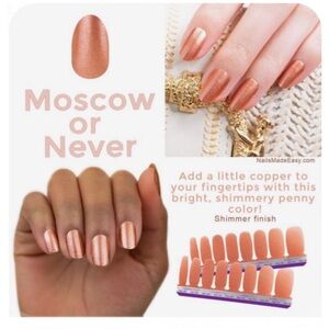 Color Street Moscow Or Never 100% real nail polish glittery FMS111 16 * 4 BONUS